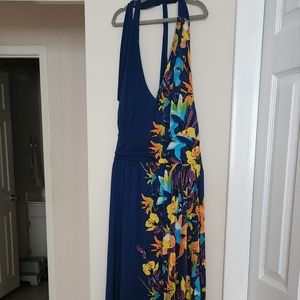 Apt 9 Blue Floral Halter Dress
